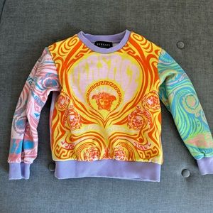 Versace kids colorful print sweatshirt size 8